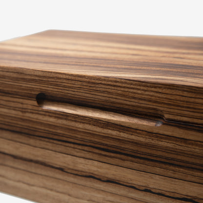 Cigar Humidor - Zebrawood with Spanish Cedar Lining - 80 Capacity